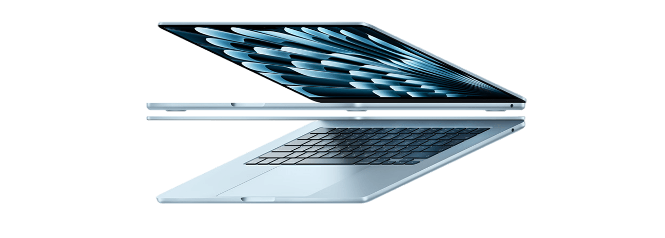 Dos MacBook Air abiertas, equipos cubiertos por AppleCare+ durante dos años