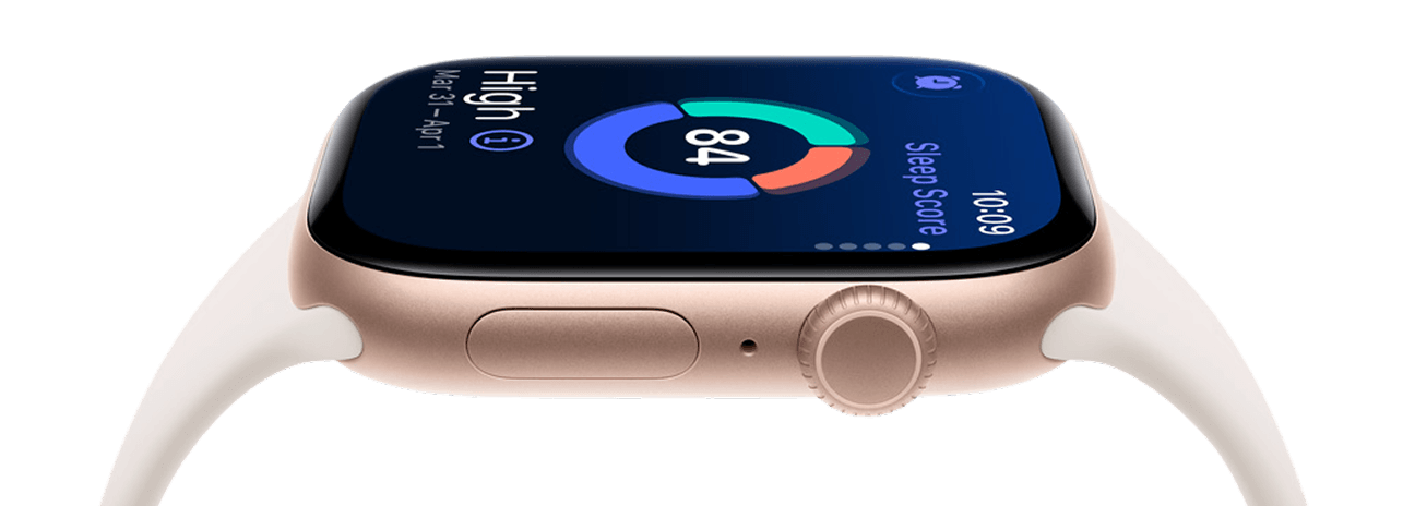 Apple Watch con correa clara, equipo cubierto ante daño accidental por AppleCare+