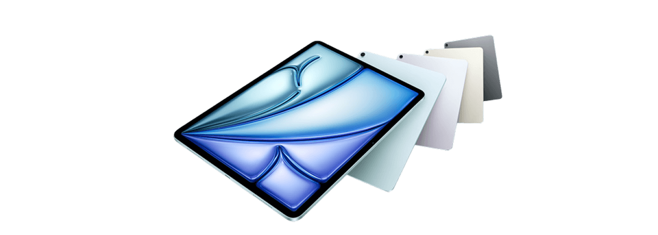Gama de iPad en varios acabados, con acceso prioritario al soporte técnico de Apple