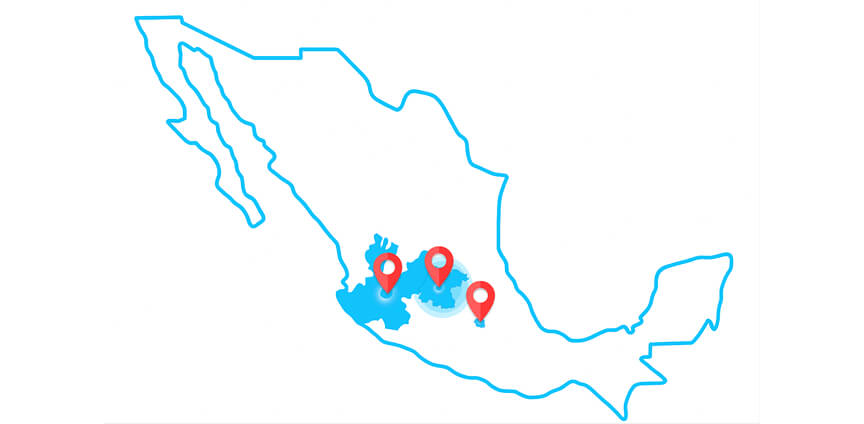 Cobertura GDL, CDMX y León